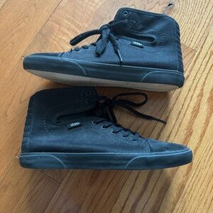 Women’s vans black high tops size 6.5